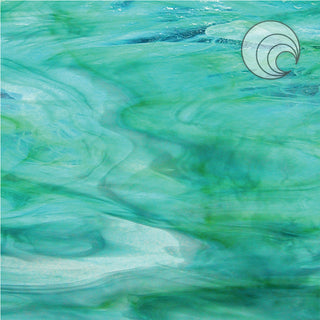 Aqua-Lime Pearl Opal Fusible