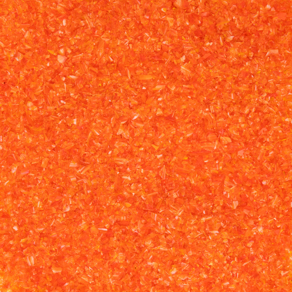 DUAL TONE: White/Orange Opal Frit (F3)