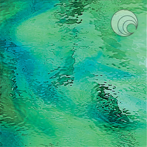 Pale Green/Aqua Blue Waterglass® Fusible