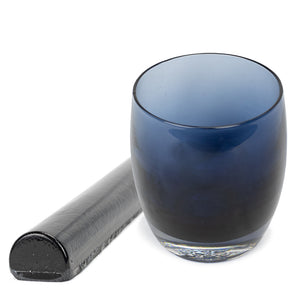 Dark Navy Blue Transparent Blowing Color Bar