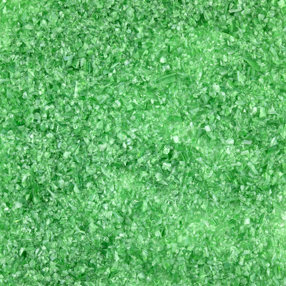 DUAL TONE: Light Green/White Semi Opal Frit (F3)