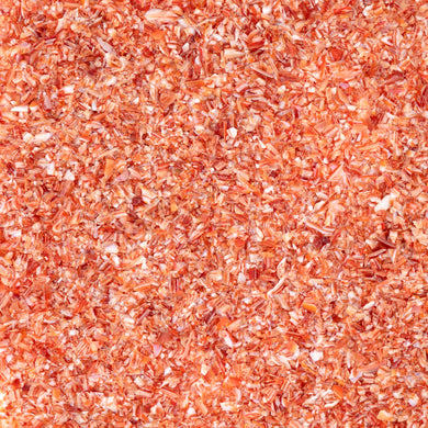 DUAL TONE: White/Red Opal Frit (F3)