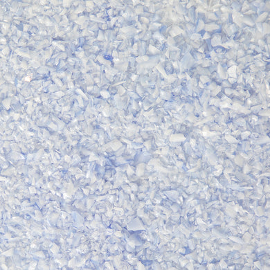 DUAL TONE: White/Light Blue Opal Frit (F5)