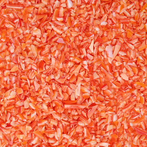 White/Orange-Red Opal Frit (F5)