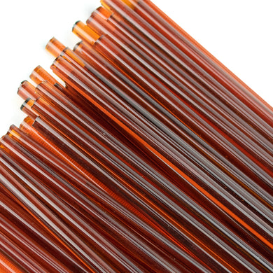 Medium Amber Transparent Rods (6mm)